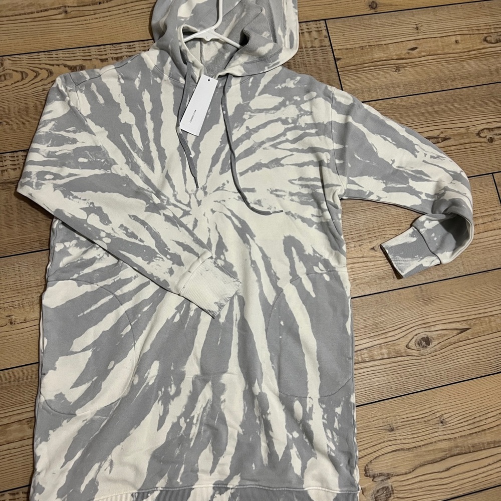 525 America Gray and Cream Tie-Dye Hoodie med/large